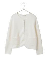 PYSEE10460 CHRISTIAN AUJARD(小さいサイズ)(メゾン ドゥ サンク) ツィーディーニットジャケット ネイビー