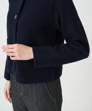 PYSEE10460 CHRISTIAN AUJARD(小さいサイズ)(メゾン ドゥ サンク) ツィーディーニットジャケット ネイビー