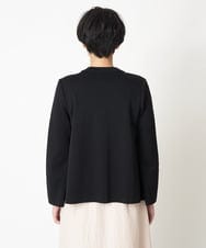 PYSES34500 CHRISTIAN AUJARD(小さいサイズ)(メゾン ドゥ サンク) 【セットアップ対応】ツイード＆ニットコンビネーション羽織り ブラック系