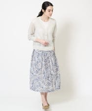 PYSGA30440 CHRISTIAN AUJARD(小さいサイズ)(メゾン ドゥ サンク) メッシュニットカーディガン ライトグレー