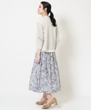 PYSGA30440 CHRISTIAN AUJARD(小さいサイズ)(メゾン ドゥ サンク) メッシュニットカーディガン ライトグレー