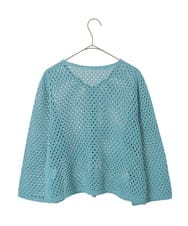 PYSGD22330 CHRISTIAN AUJARD(小さいサイズ)(メゾン ドゥ サンク) リネンライクニットカーディガン ホワイト