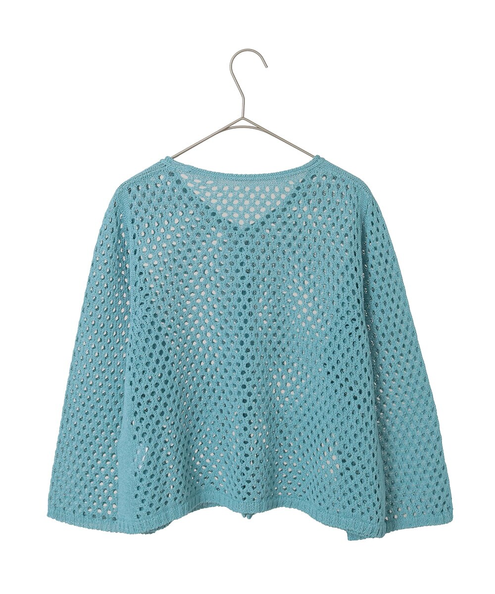 PYSGD22330 CHRISTIAN AUJARD(小さいサイズ)(メゾン ドゥ サンク) リネンライクニットカーディガン ホワイト