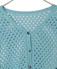 PYSGD22330 CHRISTIAN AUJARD(小さいサイズ)(メゾン ドゥ サンク) リネンライクニットカーディガン ホワイト