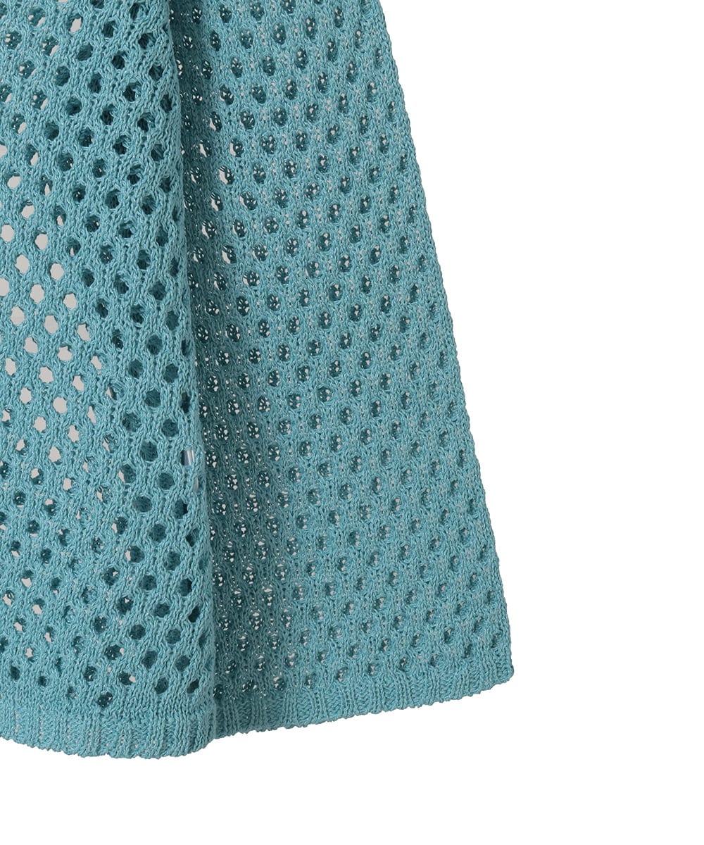 PYSGD22330 CHRISTIAN AUJARD(小さいサイズ)(メゾン ドゥ サンク) リネンライクニットカーディガン ホワイト