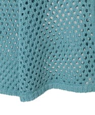 PYSGD22330 CHRISTIAN AUJARD(小さいサイズ)(メゾン ドゥ サンク) リネンライクニットカーディガン ホワイト