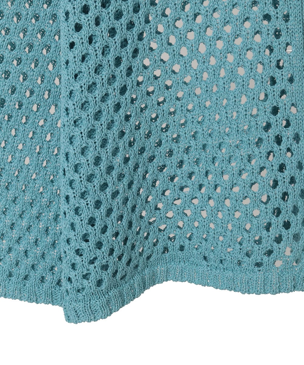 PYSGD22330 CHRISTIAN AUJARD(小さいサイズ)(メゾン ドゥ サンク) リネンライクニットカーディガン ホワイト