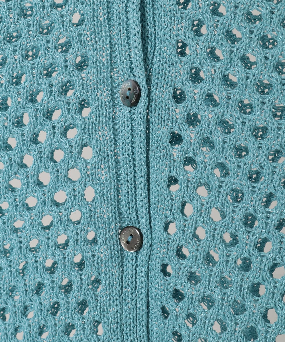 PYSGD22330 CHRISTIAN AUJARD(小さいサイズ)(メゾン ドゥ サンク) リネンライクニットカーディガン ホワイト