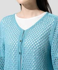 PYSGD22330 CHRISTIAN AUJARD(小さいサイズ)(メゾン ドゥ サンク) リネンライクニットカーディガン ホワイト