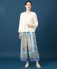 PYSGD22330 CHRISTIAN AUJARD(小さいサイズ)(メゾン ドゥ サンク) リネンライクニットカーディガン ホワイト