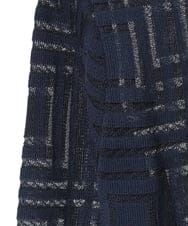 PYSGE10490 CHRISTIAN AUJARD(小さいサイズ)(メゾン ドゥ サンク) スクエアージャカード羽織り アイボリー