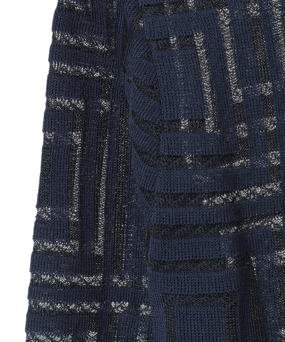 PYSGE10490 CHRISTIAN AUJARD(小さいサイズ)(メゾン ドゥ サンク) スクエアージャカード羽織り アイボリー