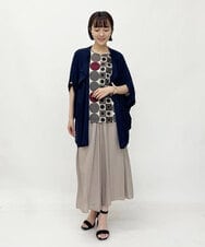 PYSGP07330 CHRISTIAN AUJARD(小さいサイズ)(メゾン ドゥ サンク) ケープ風ニット羽織り ベージュ