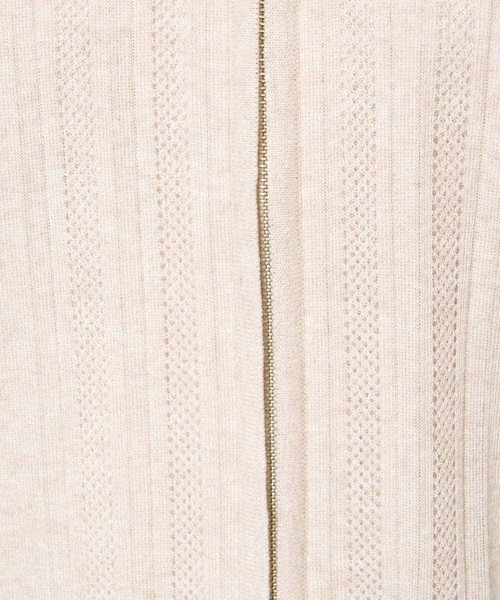 PYSHA05400 CHRISTIAN AUJARD(小さいサイズ)(メゾン ドゥ サンク) [アンサンブル対応]ドライタッチニット羽織り ベージュ