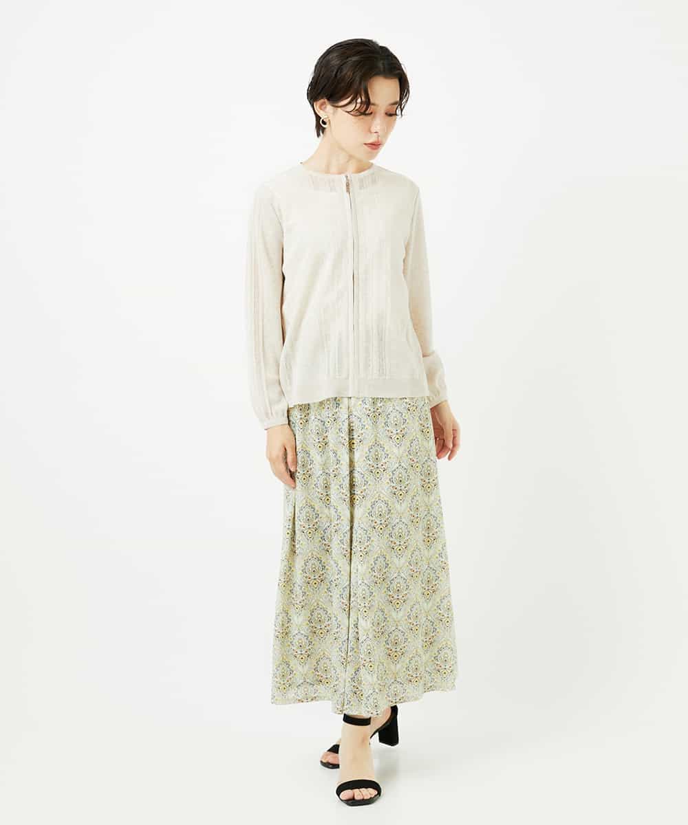 PYSHA05400 CHRISTIAN AUJARD(小さいサイズ)(メゾン ドゥ サンク) [アンサンブル対応]ドライタッチニット羽織り ベージュ