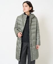 PYVAB43810 CHRISTIAN AUJARD(小さいサイズ)(メゾン ドゥ サンク) [軽い･暖か･撥水性･防風性]フード付ロングダウンコート カーキ