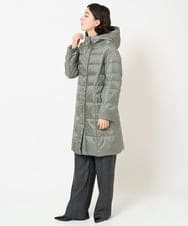 PYVAB43810 CHRISTIAN AUJARD(小さいサイズ)(メゾン ドゥ サンク) [軽い･暖か･撥水性･防風性]フード付ロングダウンコート カーキ