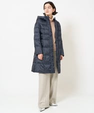 PYVAB43810 CHRISTIAN AUJARD(小さいサイズ)(メゾン ドゥ サンク) [軽い･暖か･撥水性･防風性]フード付ロングダウンコート カーキ