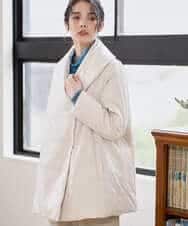 PYVAD43800 CHRISTIAN AUJARD(小さいサイズ)(メゾン ドゥ サンク) [暖か･軽い]ミドル丈ダウンコート アイボリー