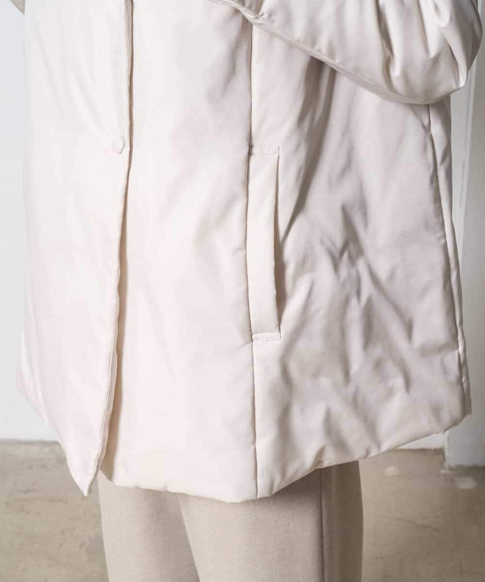 PYVAD43800 CHRISTIAN AUJARD(小さいサイズ)(メゾン ドゥ サンク) [暖か･軽い]ミドル丈ダウンコート アイボリー