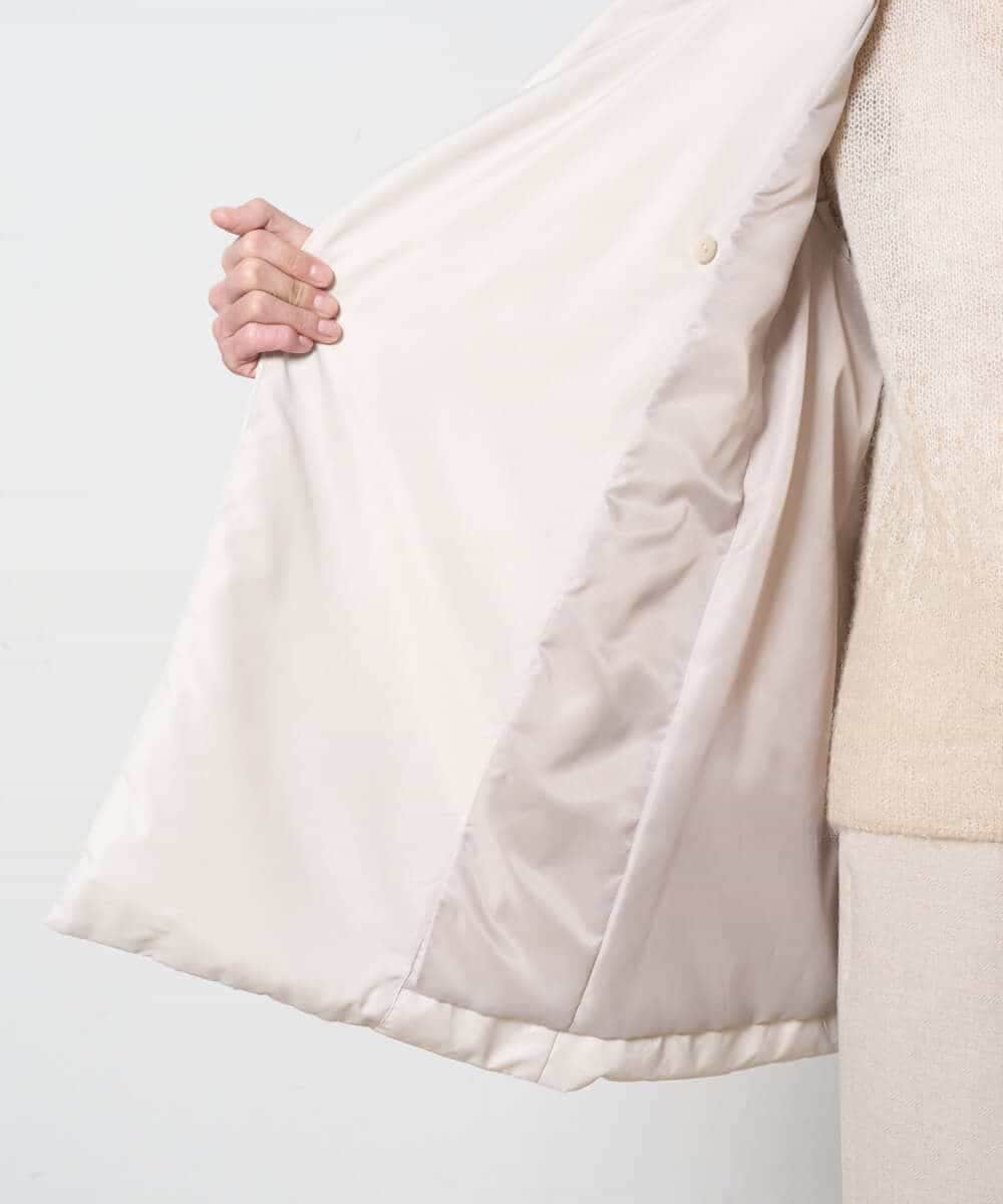 PYVAD43800 CHRISTIAN AUJARD(小さいサイズ)(メゾン ドゥ サンク) [暖か･軽い]ミドル丈ダウンコート アイボリー