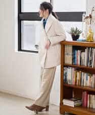 PYVAD43800 CHRISTIAN AUJARD(小さいサイズ)(メゾン ドゥ サンク) [暖か･軽い]ミドル丈ダウンコート アイボリー