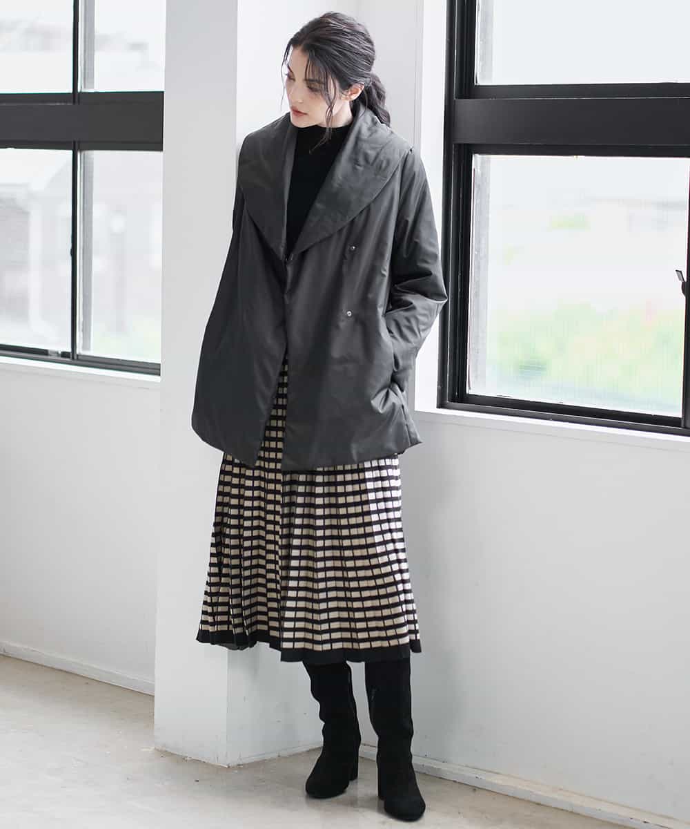 PYVAD43800 CHRISTIAN AUJARD(小さいサイズ)(メゾン ドゥ サンク) [暖か･軽い]ミドル丈ダウンコート アイボリー