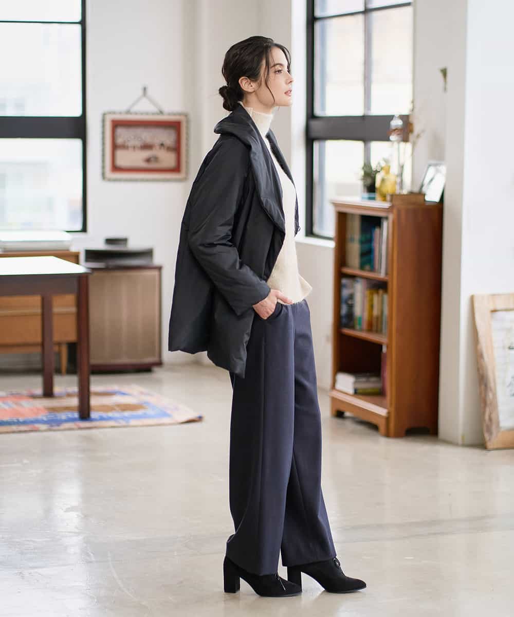 PYVAD43800 CHRISTIAN AUJARD(小さいサイズ)(メゾン ドゥ サンク) [暖か･軽い]ミドル丈ダウンコート アイボリー