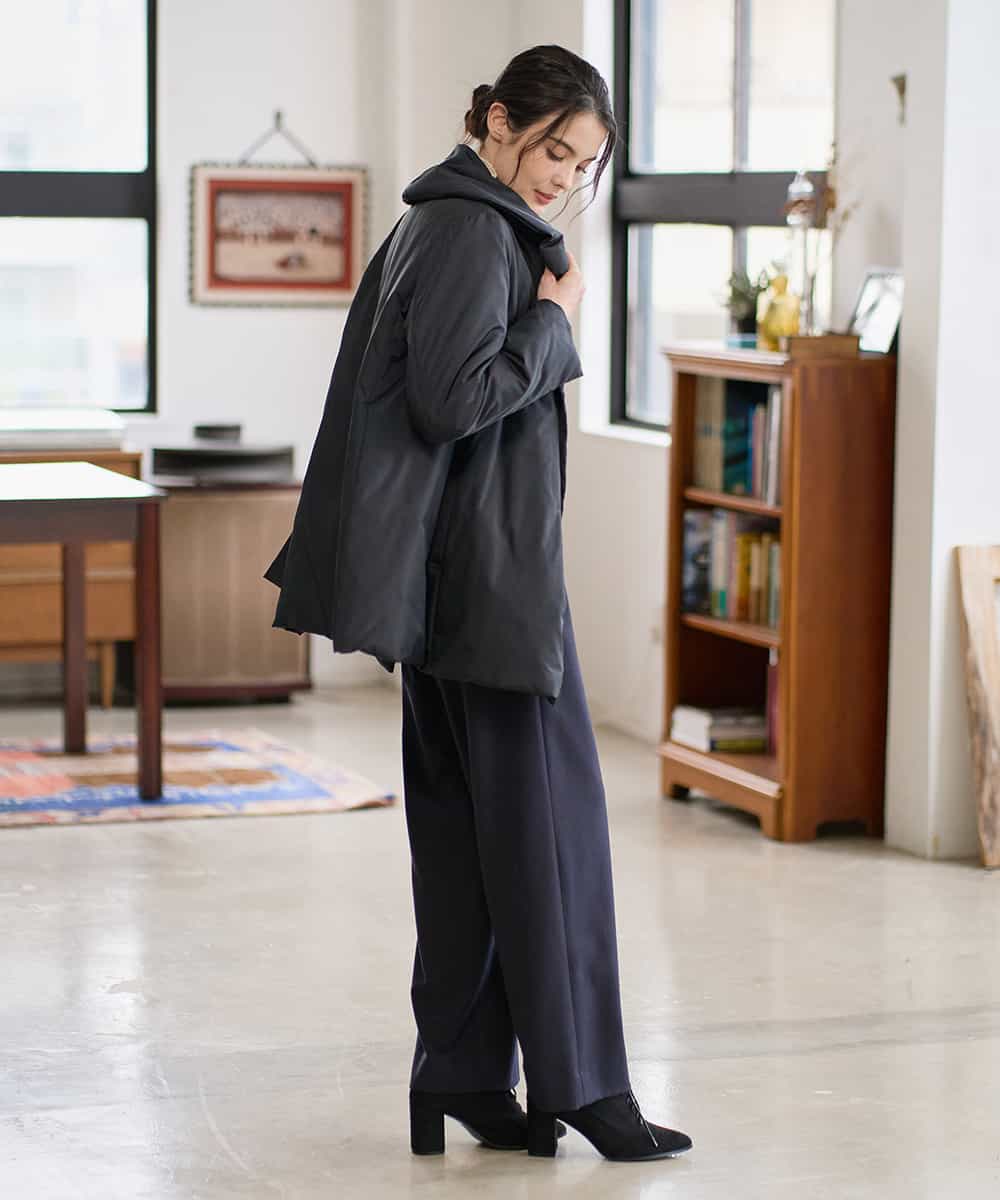 PYVAD43800 CHRISTIAN AUJARD(小さいサイズ)(メゾン ドゥ サンク) [暖か･軽い]ミドル丈ダウンコート アイボリー