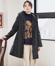 PYVAD44900 CHRISTIAN AUJARD(小さいサイズ)(メゾン ドゥ サンク) [暖か･軽い]フーディーダウンコート ブラック