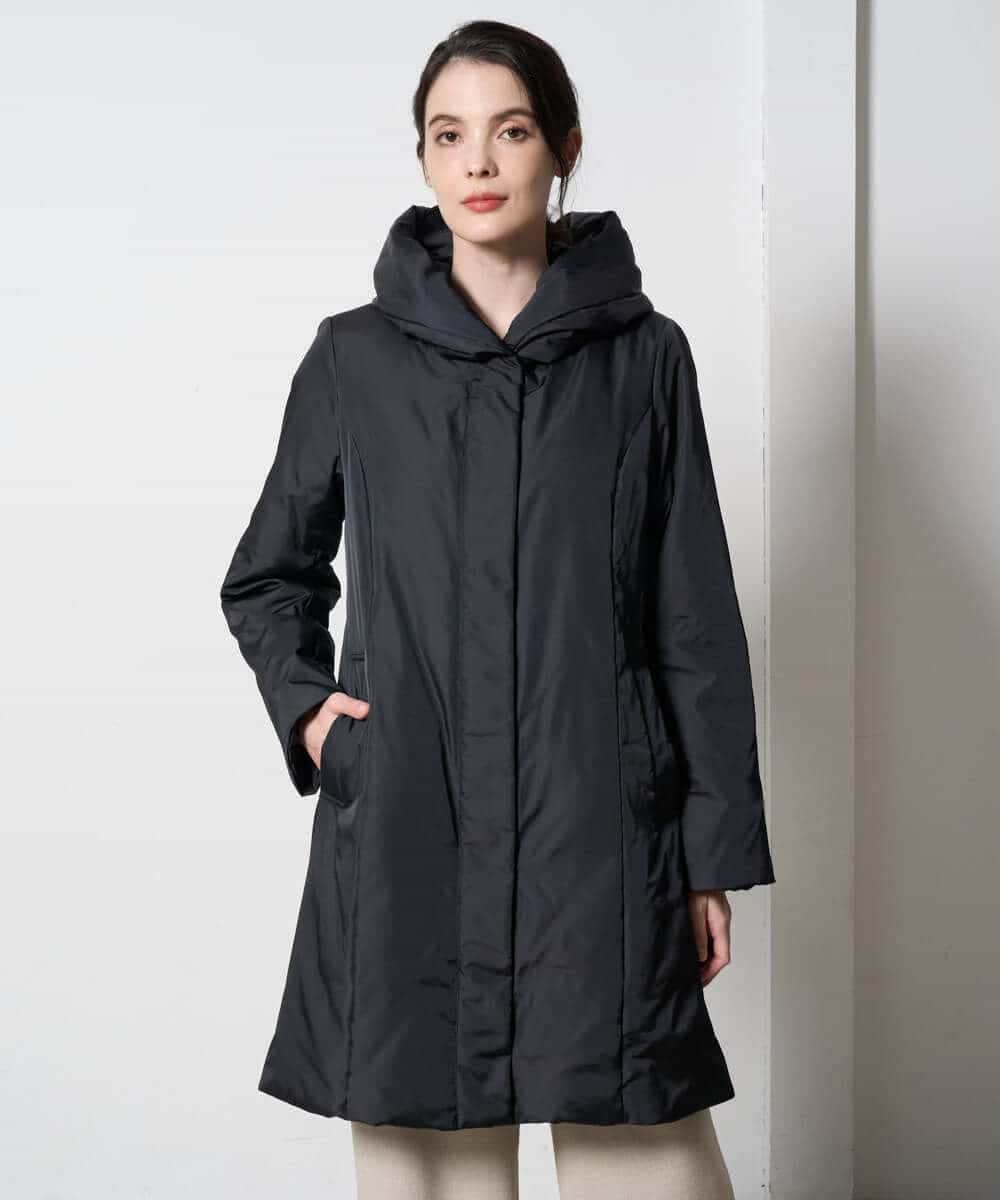 PYVAD44900 CHRISTIAN AUJARD(小さいサイズ)(メゾン ドゥ サンク) [暖か･軽い]フーディーダウンコート ブラック