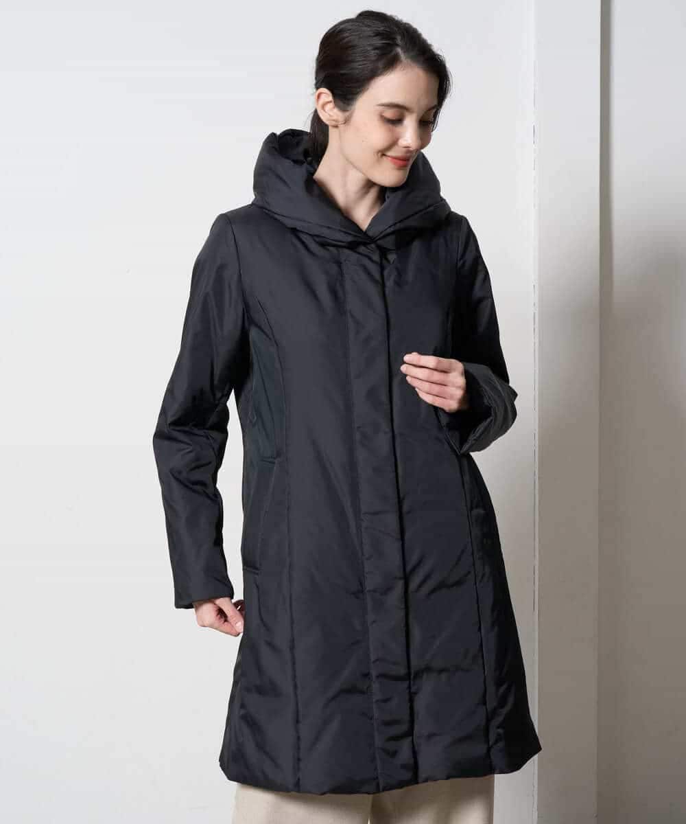 PYVAD44900 CHRISTIAN AUJARD(小さいサイズ)(メゾン ドゥ サンク) [暖か･軽い]フーディーダウンコート ブラック