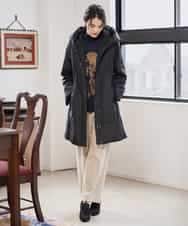 PYVAD44900 CHRISTIAN AUJARD(小さいサイズ)(メゾン ドゥ サンク) [暖か･軽い]フーディーダウンコート ブラック