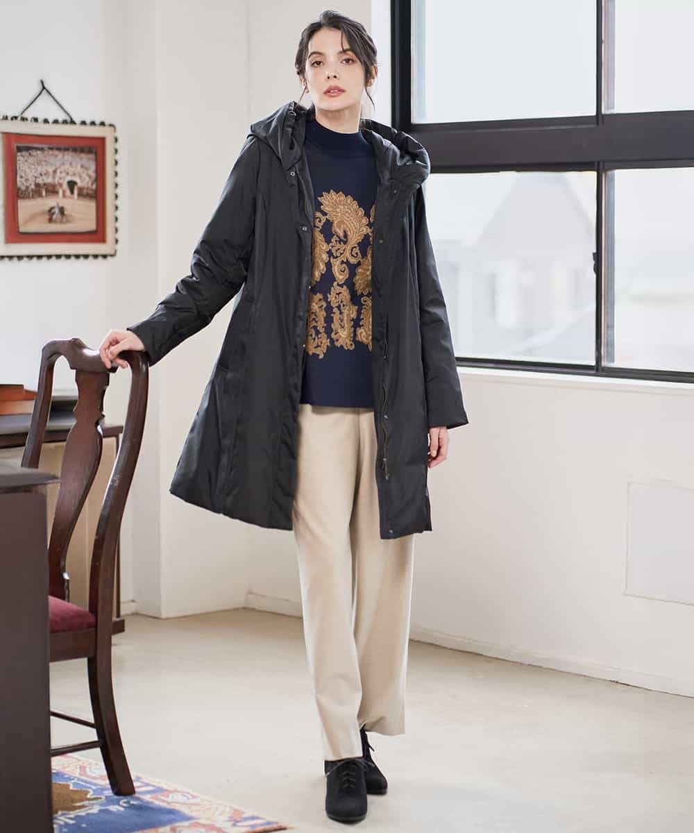 PYVAD44900 CHRISTIAN AUJARD(小さいサイズ)(メゾン ドゥ サンク) [暖か･軽い]フーディーダウンコート ブラック