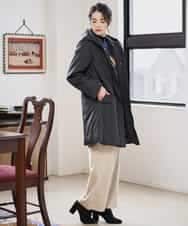 PYVAD44900 CHRISTIAN AUJARD(小さいサイズ)(メゾン ドゥ サンク) [暖か･軽い]フーディーダウンコート ブラック