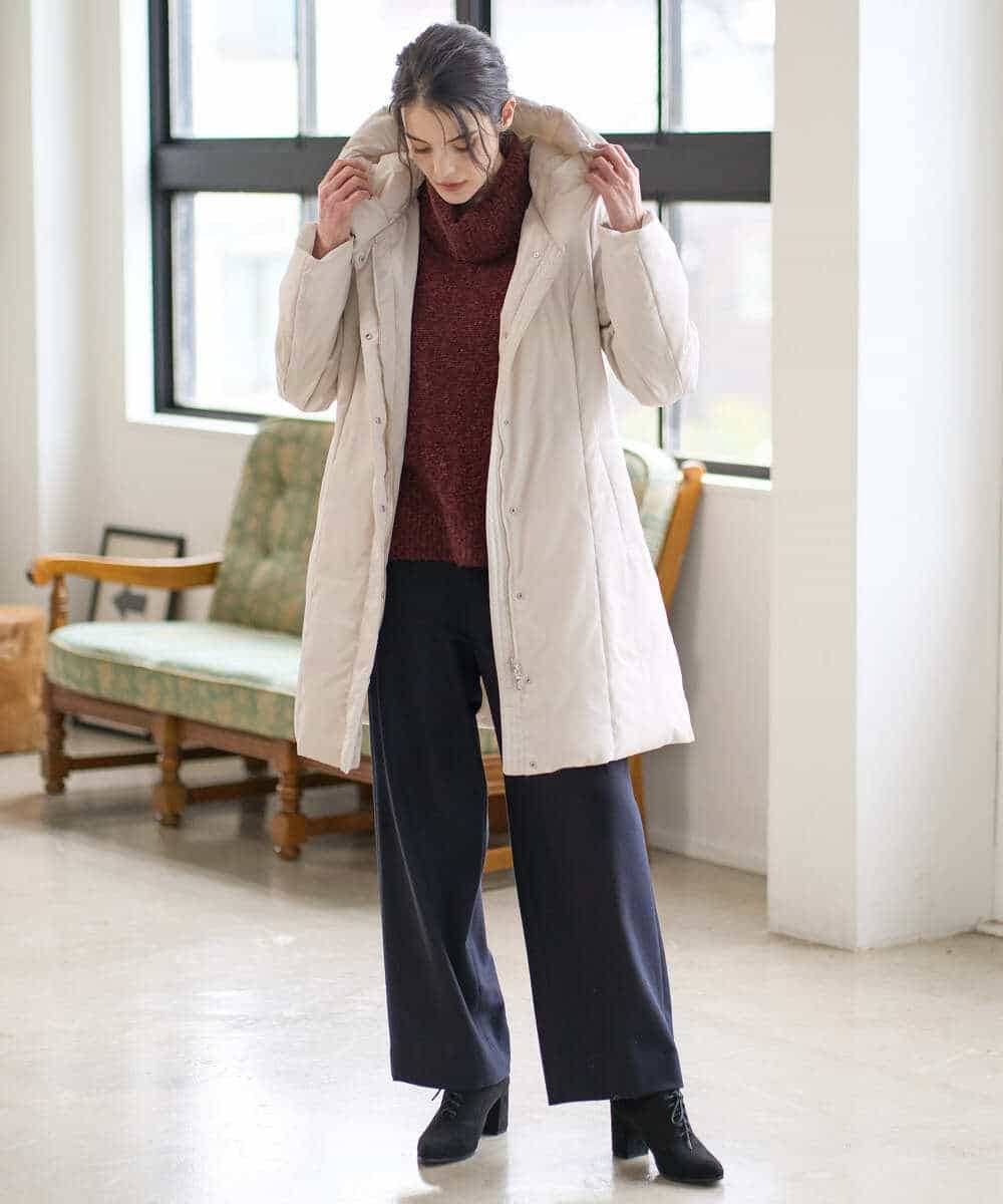 PYVAD44900 CHRISTIAN AUJARD(小さいサイズ)(メゾン ドゥ サンク) [暖か･軽い]フーディーダウンコート ブラック