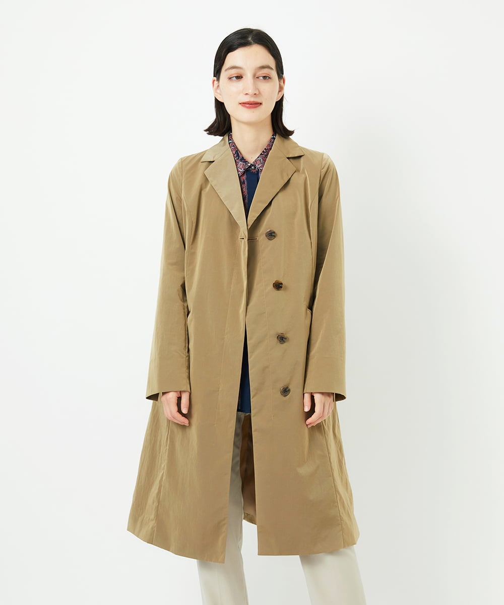 PYVAF10690 CHRISTIAN AUJARD(小さいサイズ)(メゾン ドゥ サンク) シャンブレーロングコート ベージュ