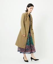 PYVAF10690 CHRISTIAN AUJARD(小さいサイズ)(メゾン ドゥ サンク) シャンブレーロングコート ベージュ