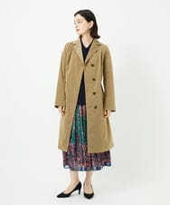 PYVAF10690 CHRISTIAN AUJARD(小さいサイズ)(メゾン ドゥ サンク) シャンブレーロングコート ベージュ