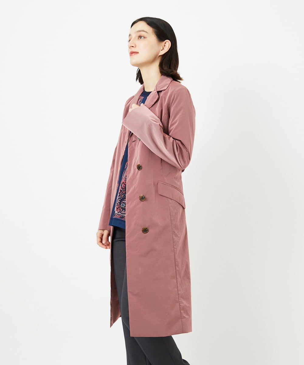 PYVAF10690 CHRISTIAN AUJARD(小さいサイズ)(メゾン ドゥ サンク) シャンブレーロングコート ベージュ