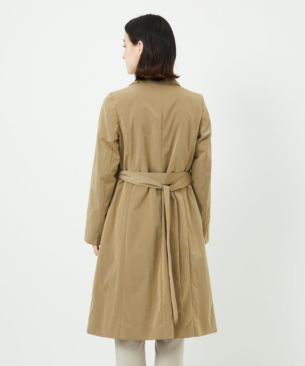 PYVAF10690 CHRISTIAN AUJARD(小さいサイズ)(メゾン ドゥ サンク) シャンブレーロングコート ベージュ