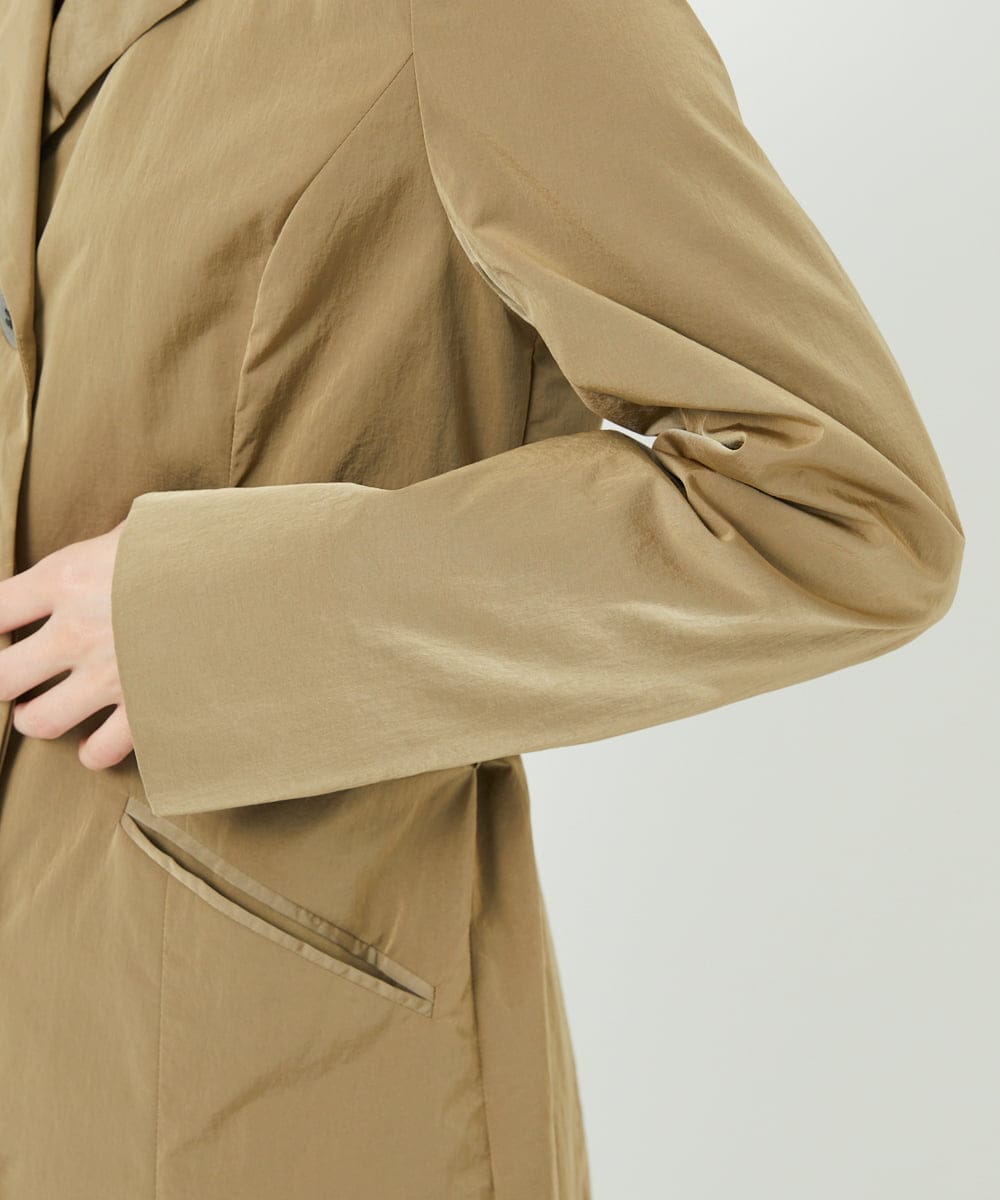 PYVAF10690 CHRISTIAN AUJARD(小さいサイズ)(メゾン ドゥ サンク) シャンブレーロングコート ベージュ