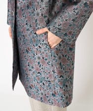PYVEA20900 CHRISTIAN AUJARD(小さいサイズ)(メゾン ドゥ サンク) オリジナルフラワージャガードコート グレー系