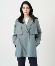 PYVEE04790 CHRISTIAN AUJARD(小さいサイズ)(メゾン ドゥ サンク) [ライナー付]デザインハーフコート グリーン