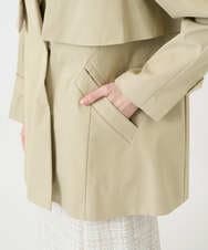 PYVEE04790 CHRISTIAN AUJARD(小さいサイズ)(メゾン ドゥ サンク) [ライナー付]デザインハーフコート ベージュ