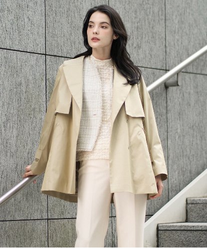 PYVEE04790 CHRISTIAN AUJARD(小さいサイズ) [ライナー付]デザインハーフコート