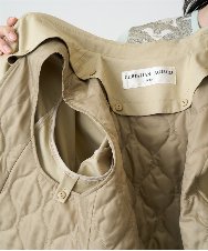 PYVEE04790 CHRISTIAN AUJARD(小さいサイズ)(メゾン ドゥ サンク) [ライナー付]デザインハーフコート ベージュ