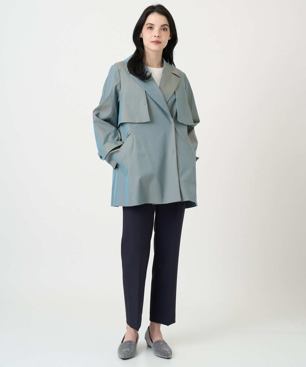 PYVEE04790 CHRISTIAN AUJARD(小さいサイズ)(メゾン ドゥ サンク) [ライナー付]デザインハーフコート ベージュ