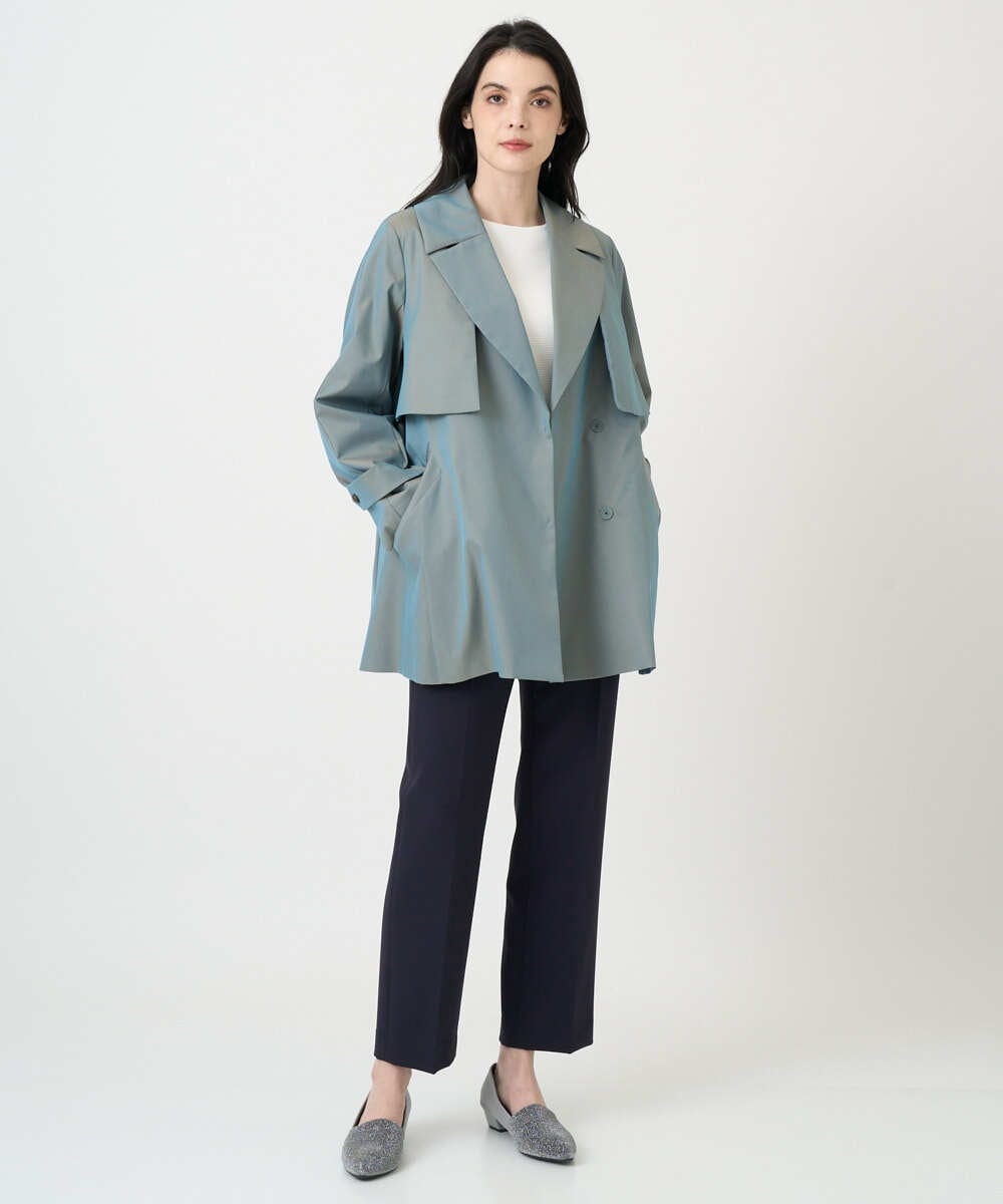 PYVEE04790 CHRISTIAN AUJARD(小さいサイズ)(メゾン ドゥ サンク) [ライナー付]デザインハーフコート ベージュ