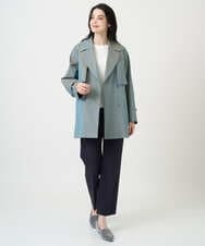 PYVEE04790 CHRISTIAN AUJARD(小さいサイズ)(メゾン ドゥ サンク) [ライナー付]デザインハーフコート ベージュ